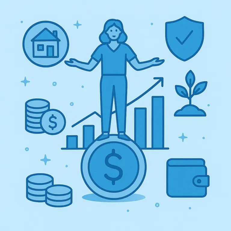 Financial Independence Concept graphic