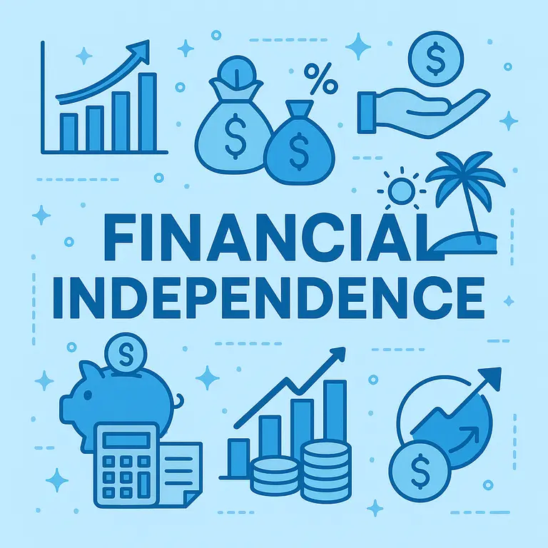 Financial independence concept
